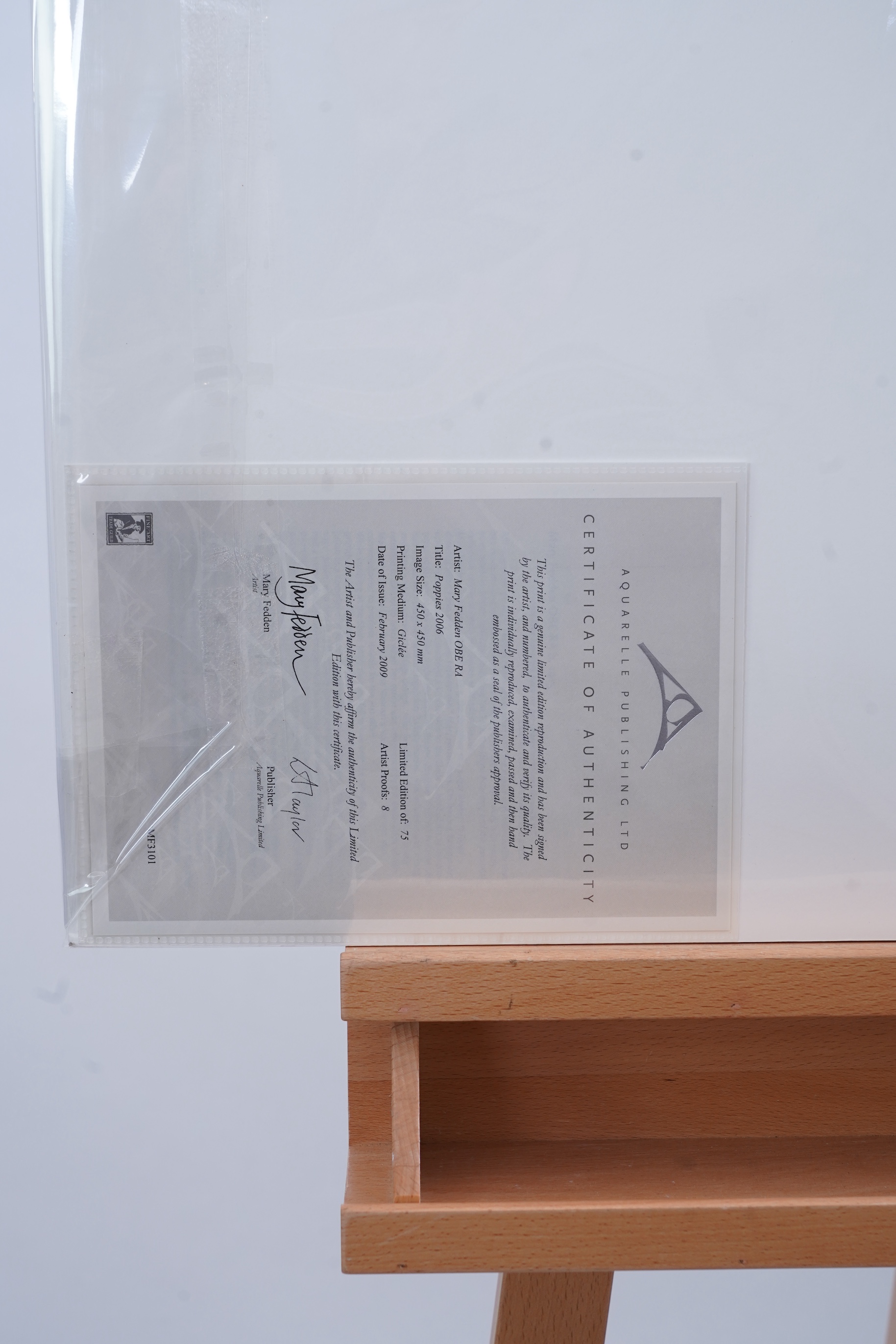 Mary Fedden OBE R.A. PPRWA, 1915-2012, 'Poppies 2006'